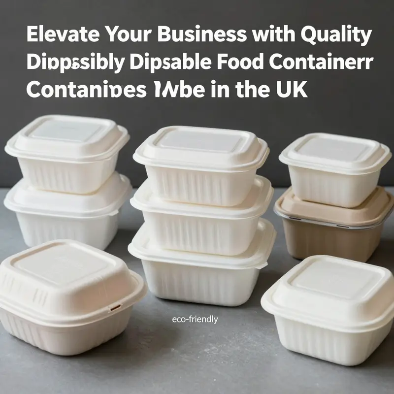 An array of high-quality disposable food containers emphasizing uniformity and durability, perfect for any food service business.