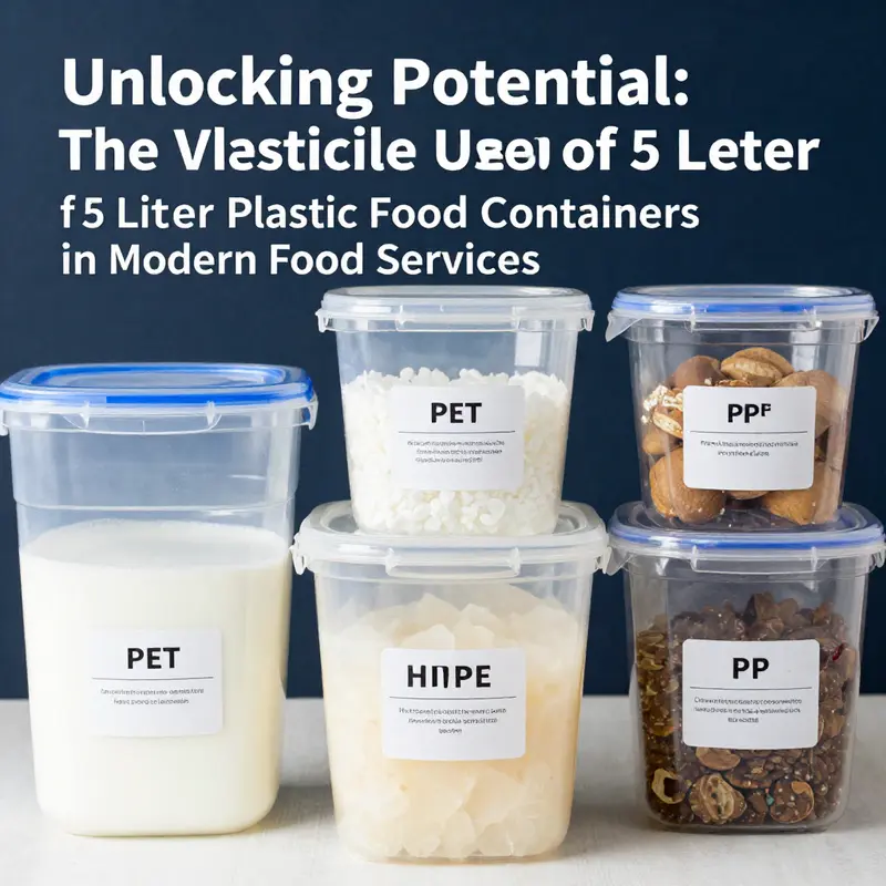 A well-organized kitchen highlighting the design and efficiency of 5-liter plastic food containers.