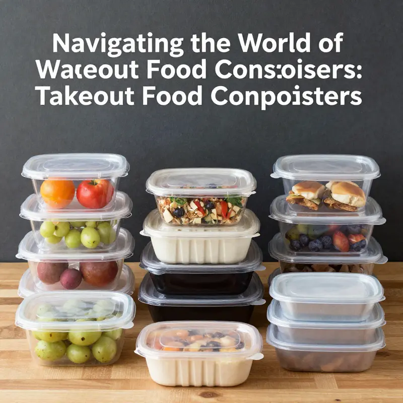 A diverse selection of takeout food containers showcasing various materials suitable for wholesale.