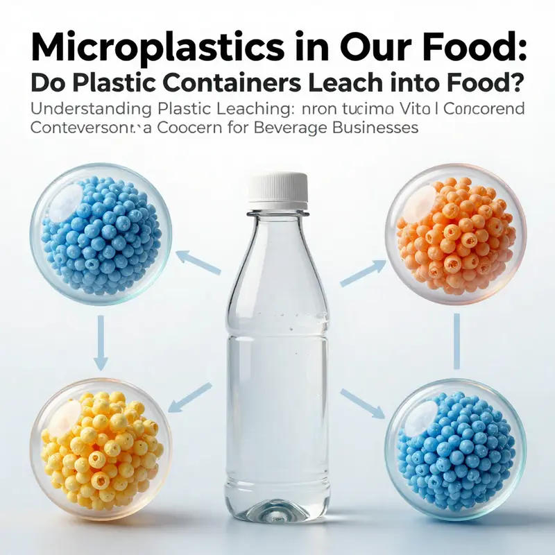 Plastic containers showcasing potential chemical leaching risks compared to safer alternatives.
