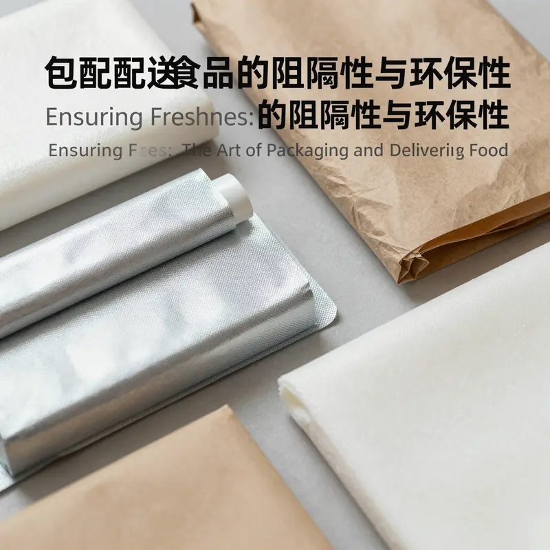 An array of food packaging materials highlighting their effective barrier properties for food preservation.