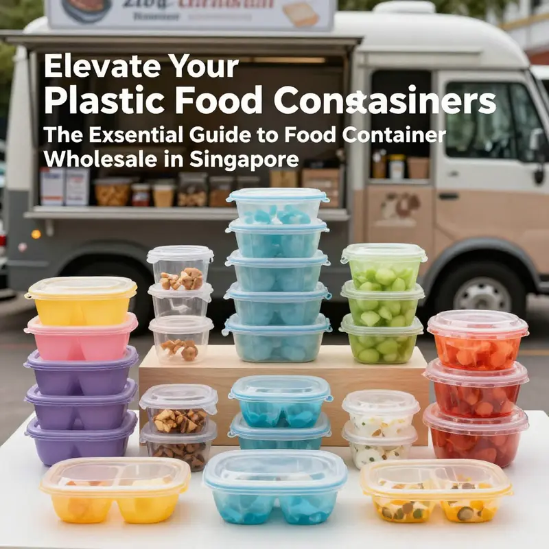 A vibrant array of plastic food containers ideal for diverse food service needs.
