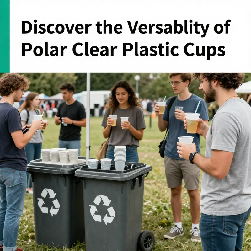 Polar Clear Plastic Cups displaying their features and vibrant beverage contents.