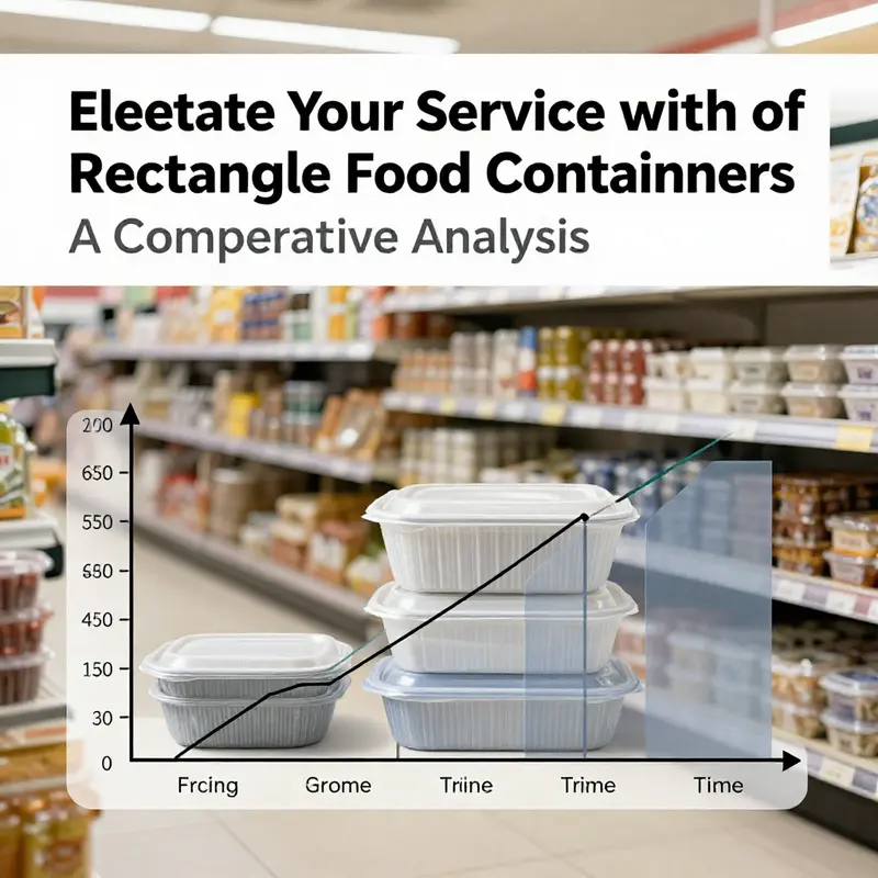 An array of disposable rectangular plastic containers suited for various food service needs.