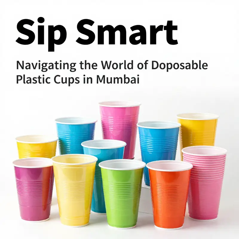 A vibrant overview of Mumbai’s market, showcasing the high demand for disposable plastic products from food and beverage businesses.