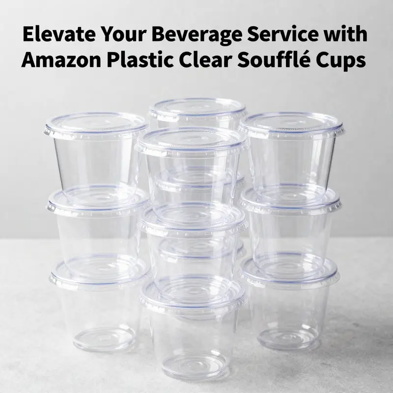 Discover the practical features and bulk packaging of Amazon plastic clear soufflé cups.