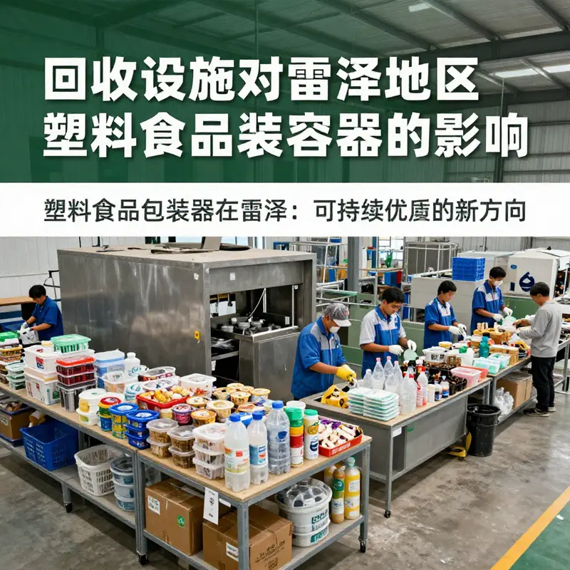 雷泽地区的现代回收设施正在积极处理塑料食品包装容器。