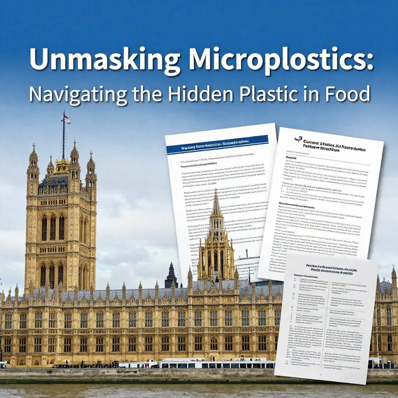Visual representation of how microplastics enter the food supply chain.