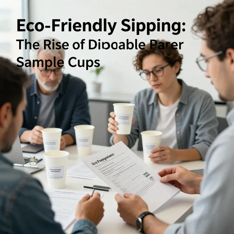 Illustrating the environmental benefits of disposable paper sample cups amidst nature.