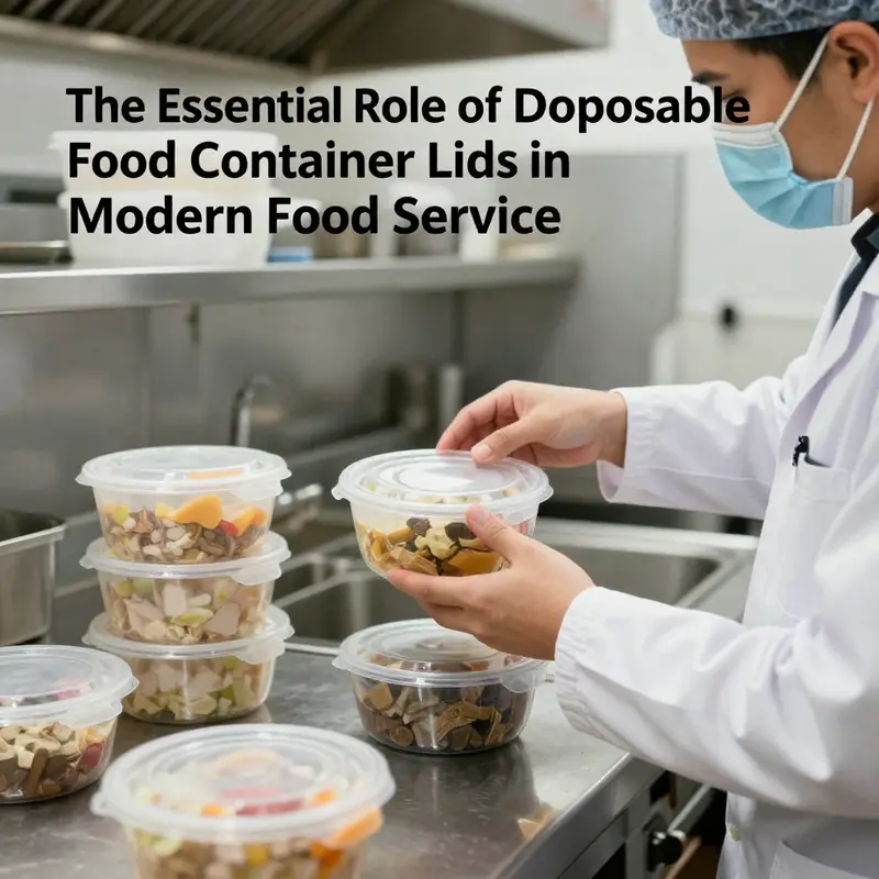 A collection of innovative disposable container lids made from diverse materials, highlighting their unique properties.