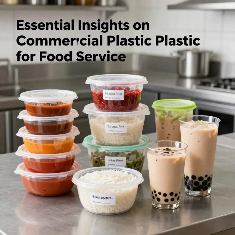 An array of commercial plastic food containers ready for various food service applications.