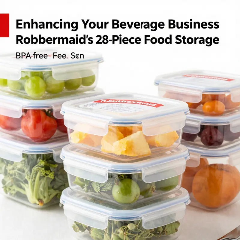 The Rubbermaid 28-piece set made from durable, BPA-free Tritan plastic allows for safe food storage.