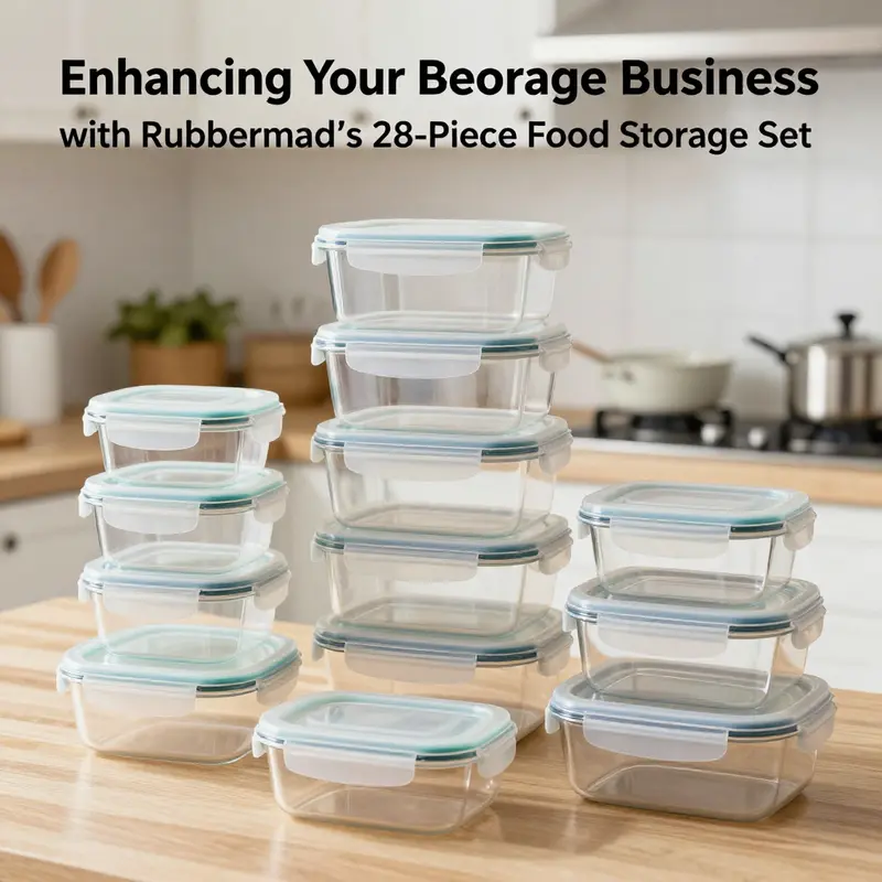 The Rubbermaid 28-piece set made from durable, BPA-free Tritan plastic allows for safe food storage.