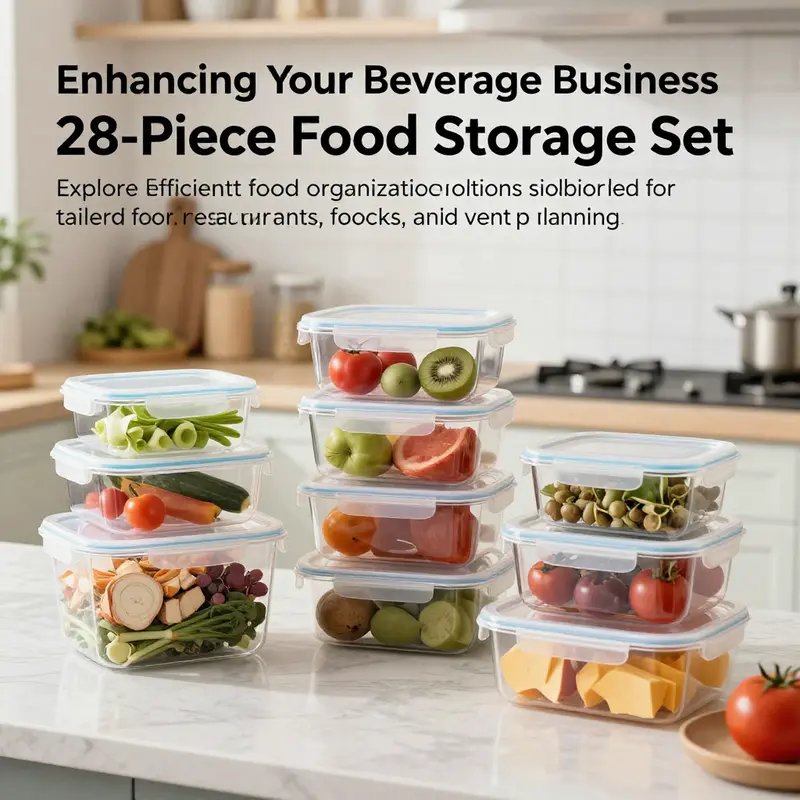 Rubbermaid 28-piece food storage container set displayed in an organized kitchen.