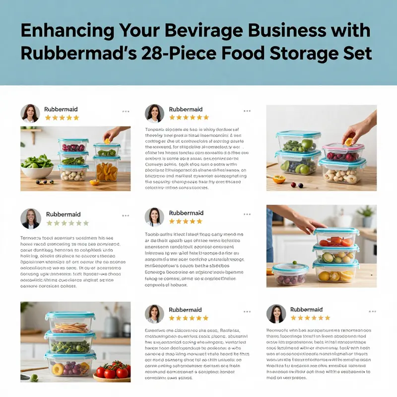 The Rubbermaid 28-piece set made from durable, BPA-free Tritan plastic allows for safe food storage.