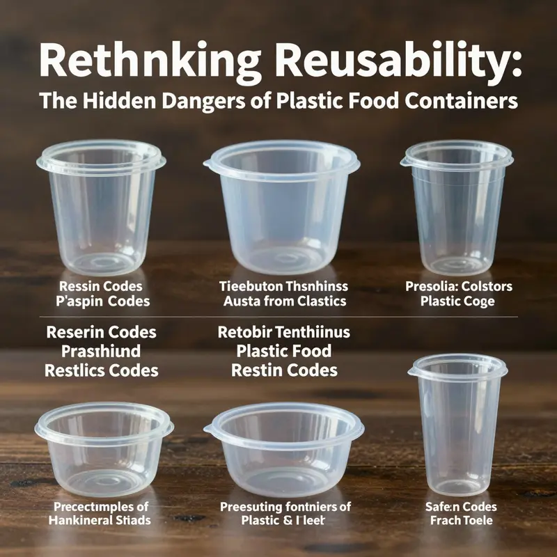 Examining the wear and potential hazards of reusing plastic food containers.