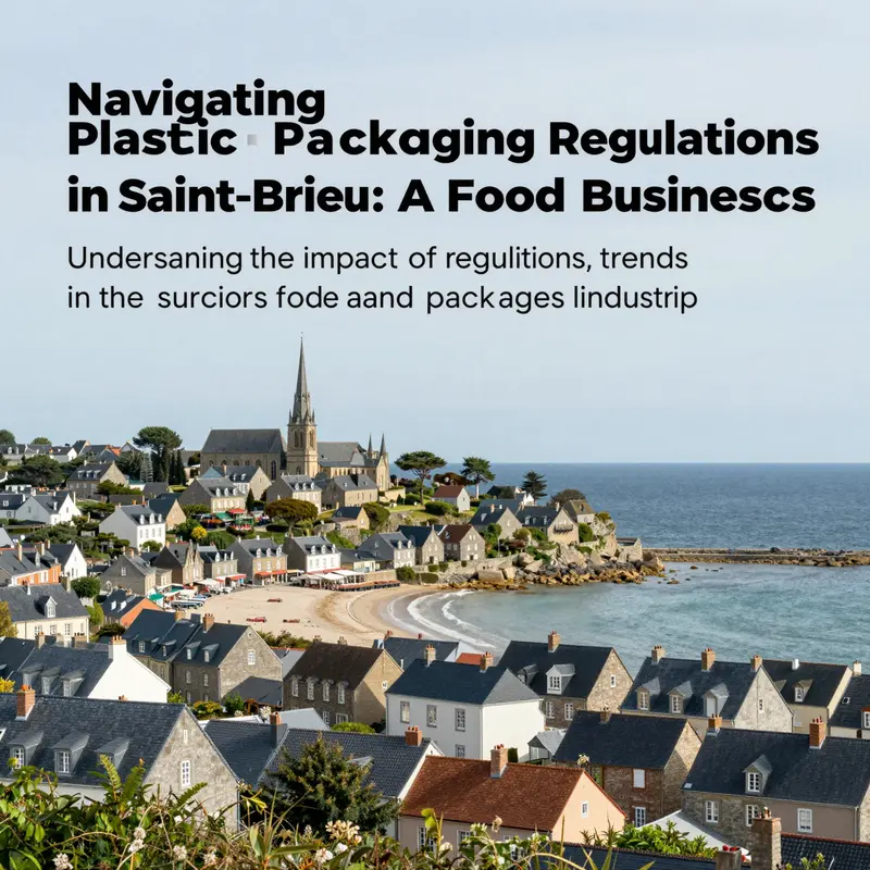 The beautiful coastline of Saint-Brieuc, depicting the blend of tradition and contemporary practices in the local food industry.