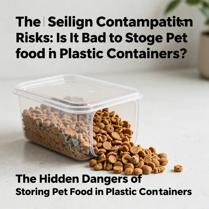 Understanding the potential chemical risks in pet food storage.