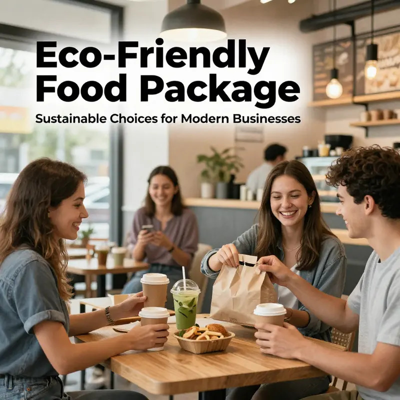 Various eco-friendly food packaging materials showcasing innovative options for businesses.