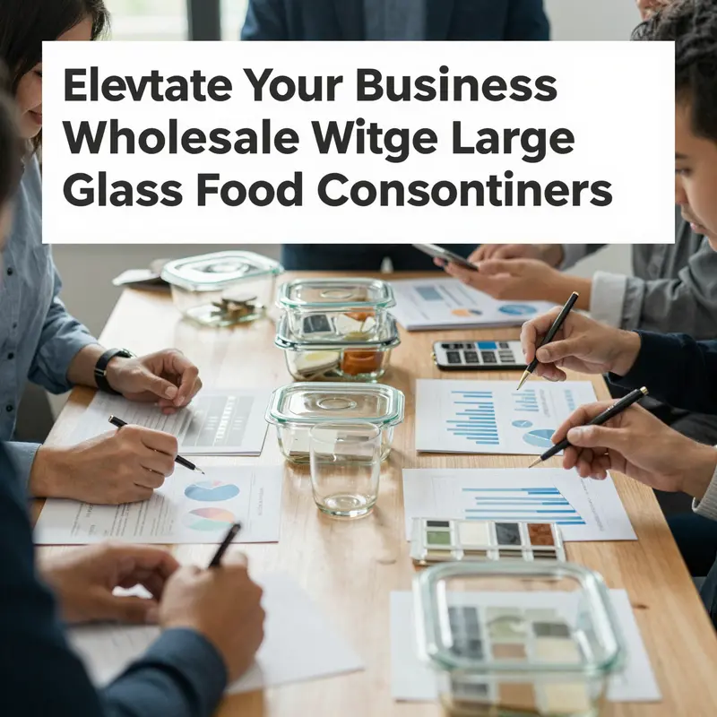 A lively market scene showcasing vendors of large glass food containers, highlighting the growing demand and sustainability focus.