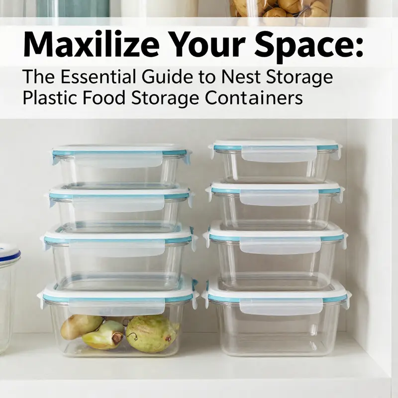 Nest storage containers utilize vertical space efficiently, allowing kitchens to maximize storage.