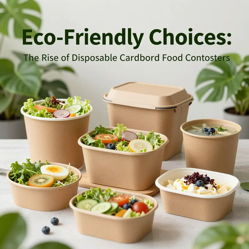 Disposable cardboard food containers embody sustainability with their compostable materials and eco-friendly designs.