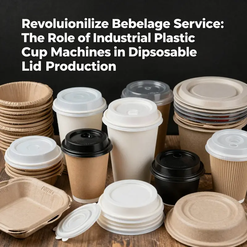 A high-efficiency industrial plastic cup machine exemplifying state-of-the-art technology in disposable lid production.
