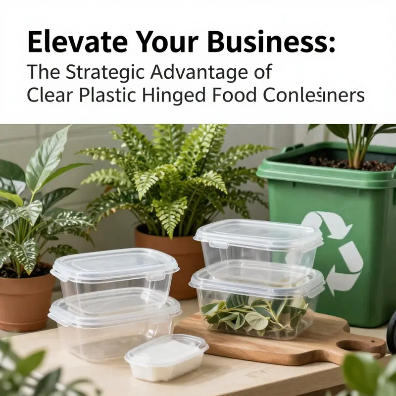 Advanced manufacturing process for clear plastic hinged food containers.