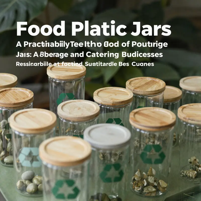 Different types of food plastic jars highlighting materials like PET, PP, and HDPE.