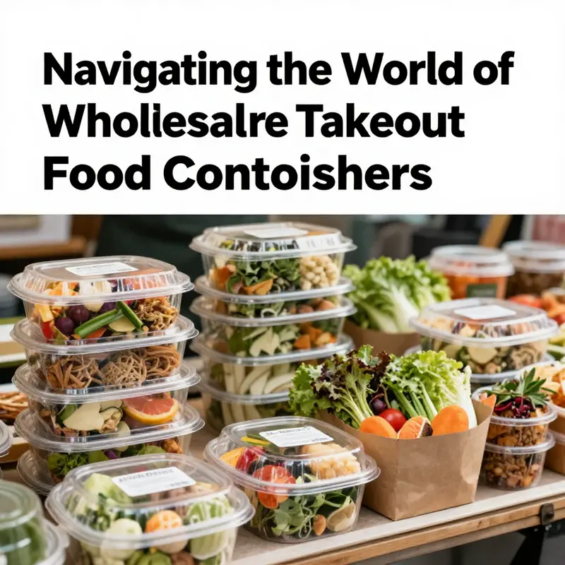 A diverse selection of takeout food containers showcasing various materials suitable for wholesale.