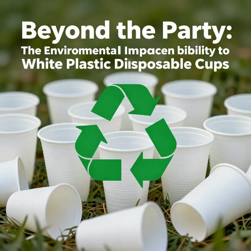 Close-up view showcasing the structural integrity and durability of white plastic disposable cups.