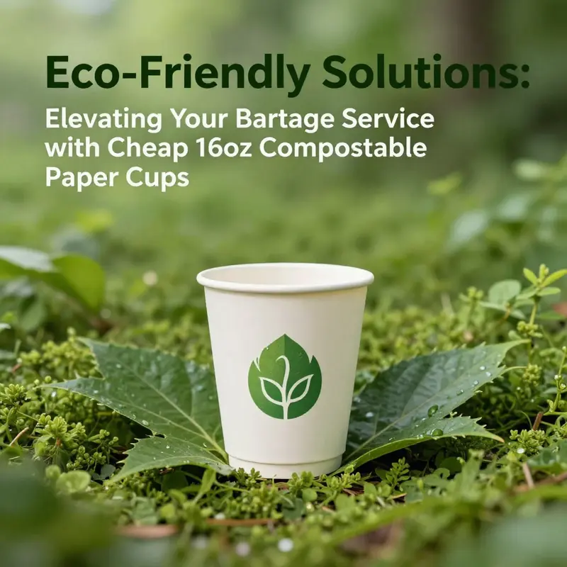 A variety of cheap 16oz compostable paper cups available for eco-conscious businesses.