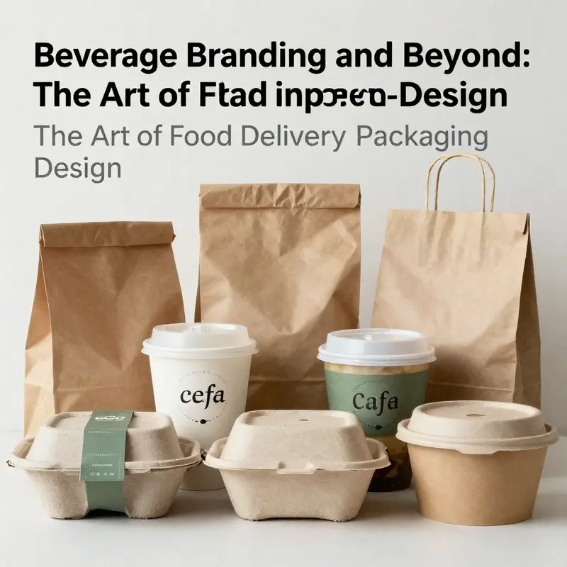 Eye-catching bubble tea packaging that showcases the importance of aesthetics in food delivery design.