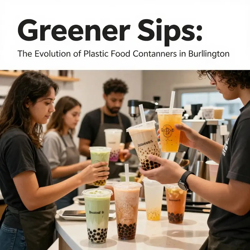 Beverage shops in Burlington prioritize eco-friendly practices in their container choices.