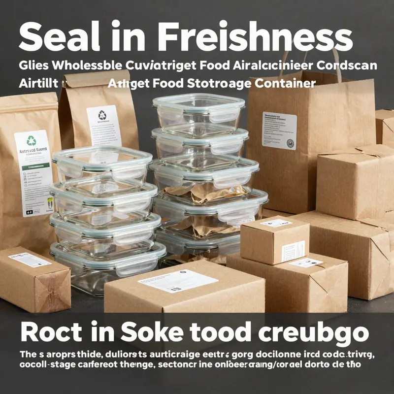 Durable airtight food storage containers emphasize the safety and longevity needed for everyday culinary operations.