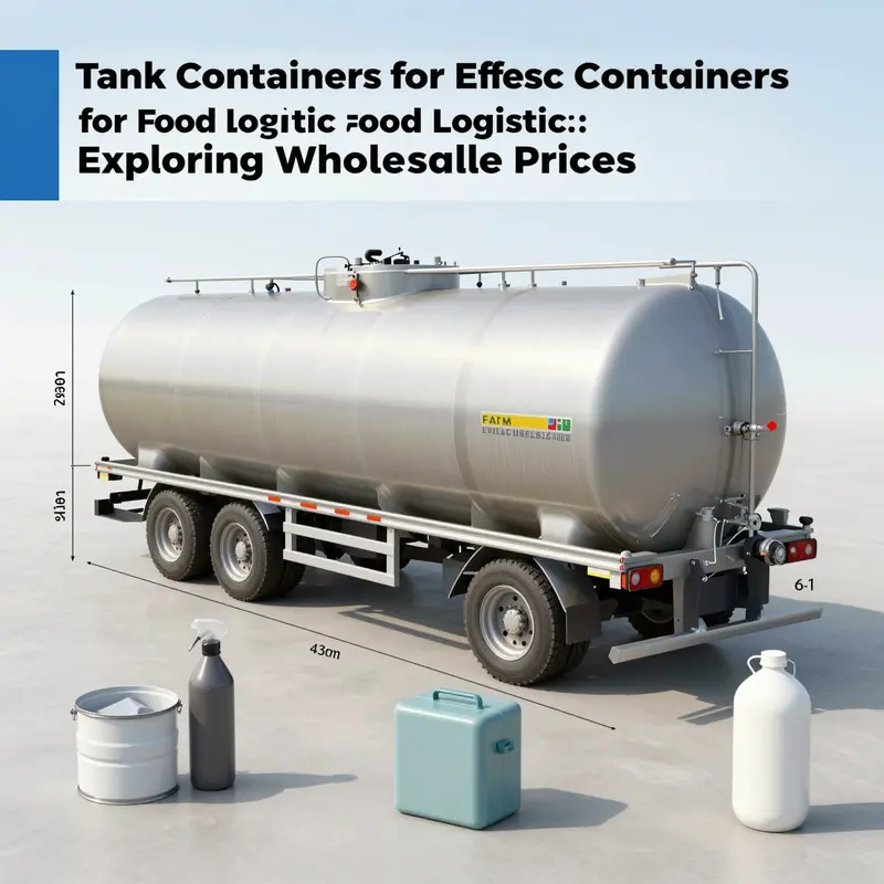 An overview of wholesale prices for tank containers tailored for food logistics.