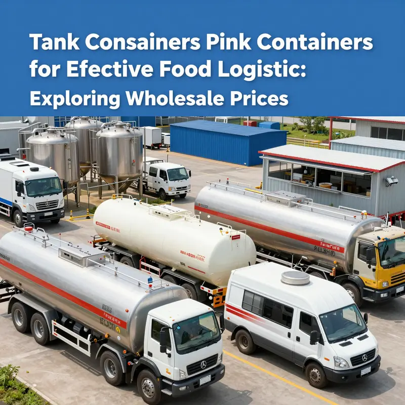 An overview of wholesale prices for tank containers tailored for food logistics.