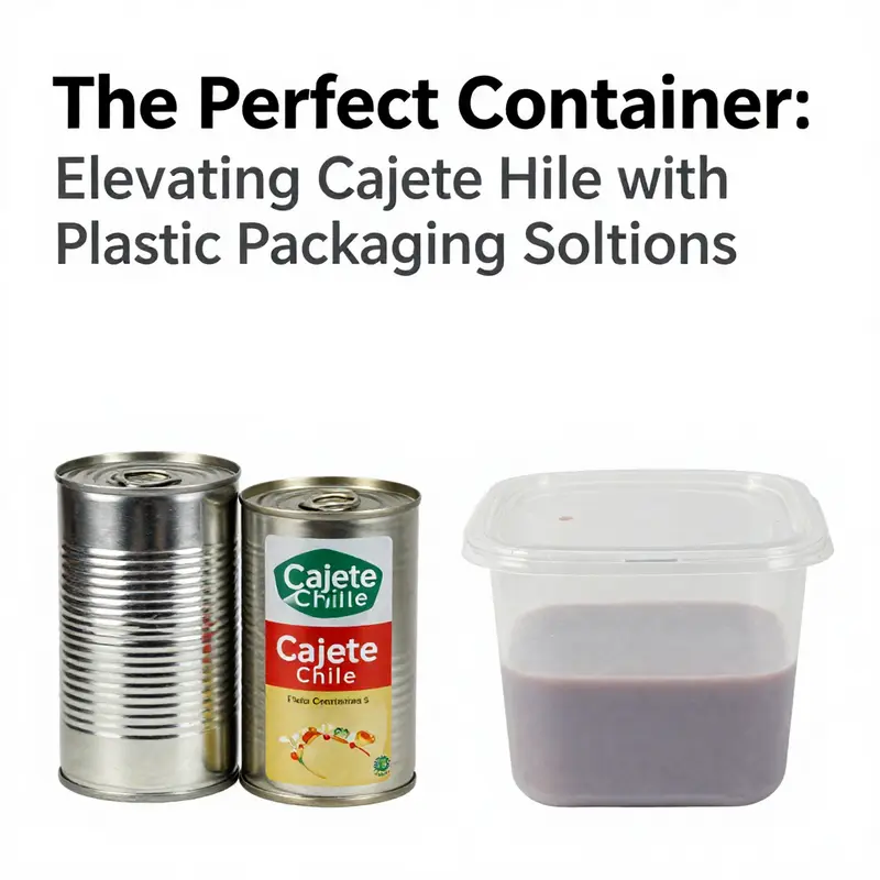 A variety of plastic containers filled with Cajete Chile showcased at a busy fast food location.