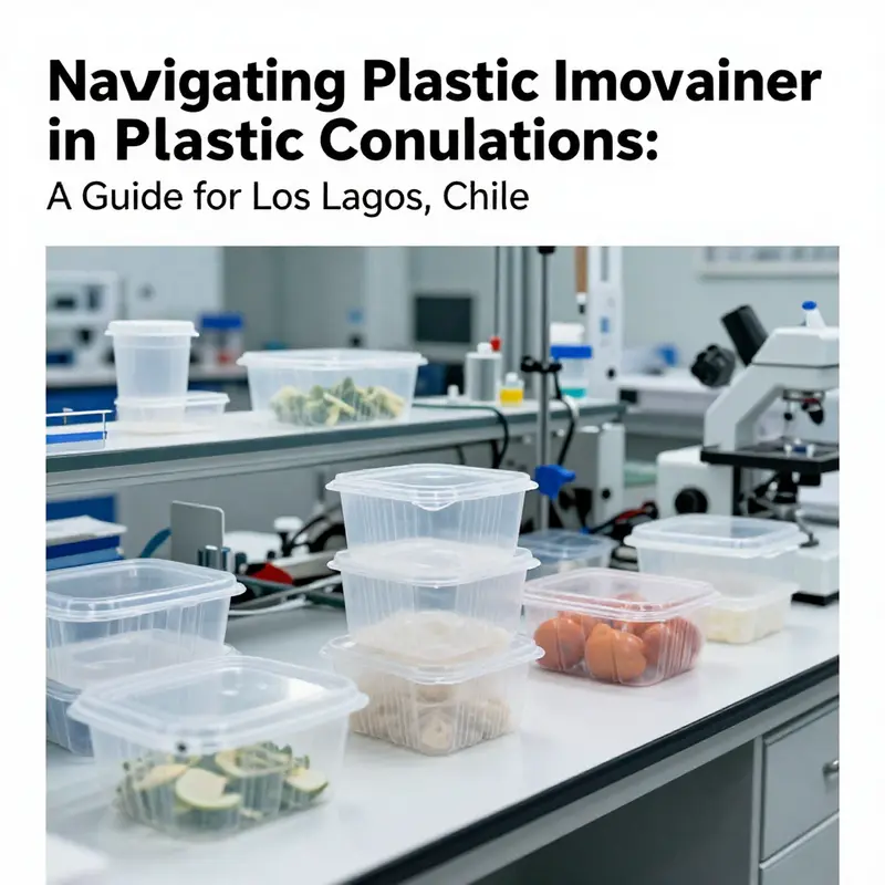 Overview of compliant plastic food containers reflecting local branding in Los Lagos.