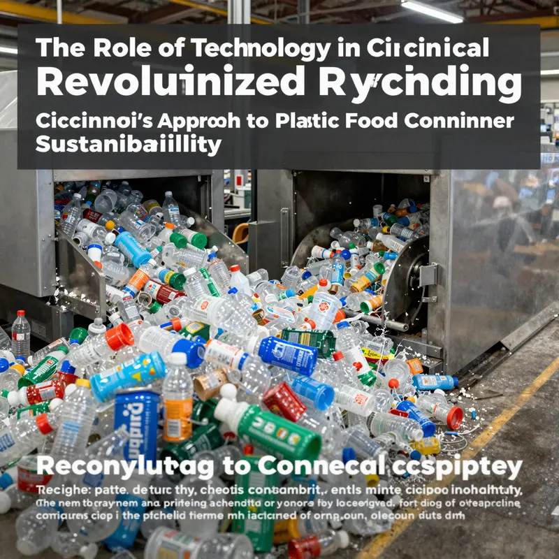 Innovative practices at Cincinnati’s recycling hub focus on sustainable management of plastic food containers.