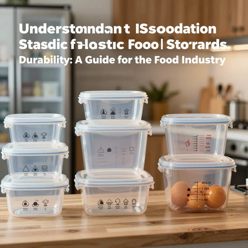 A range of FDA-compliant food-grade plastic containers demonstrating safety certification.