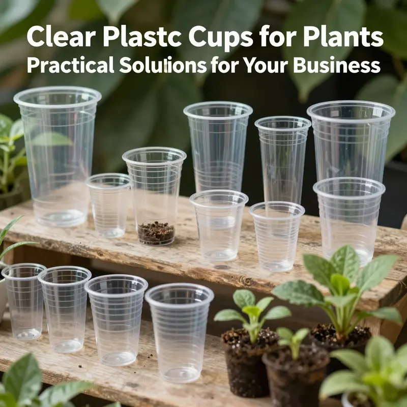 The clear design of plastic cups allows for easy monitoring of plant growth and soil moisture.