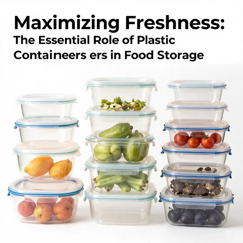 Professional chefs use plastic containers to ensure smart organization and freshness.