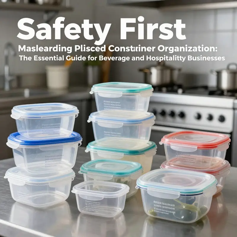 A well-sorted shelf of plastic food containers by size and function, optimized for quick access and efficiency.