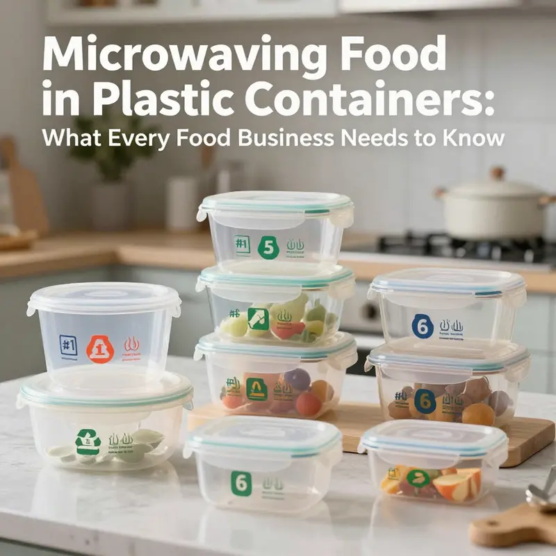 Understanding the safety of plastic containers in microwaving food.