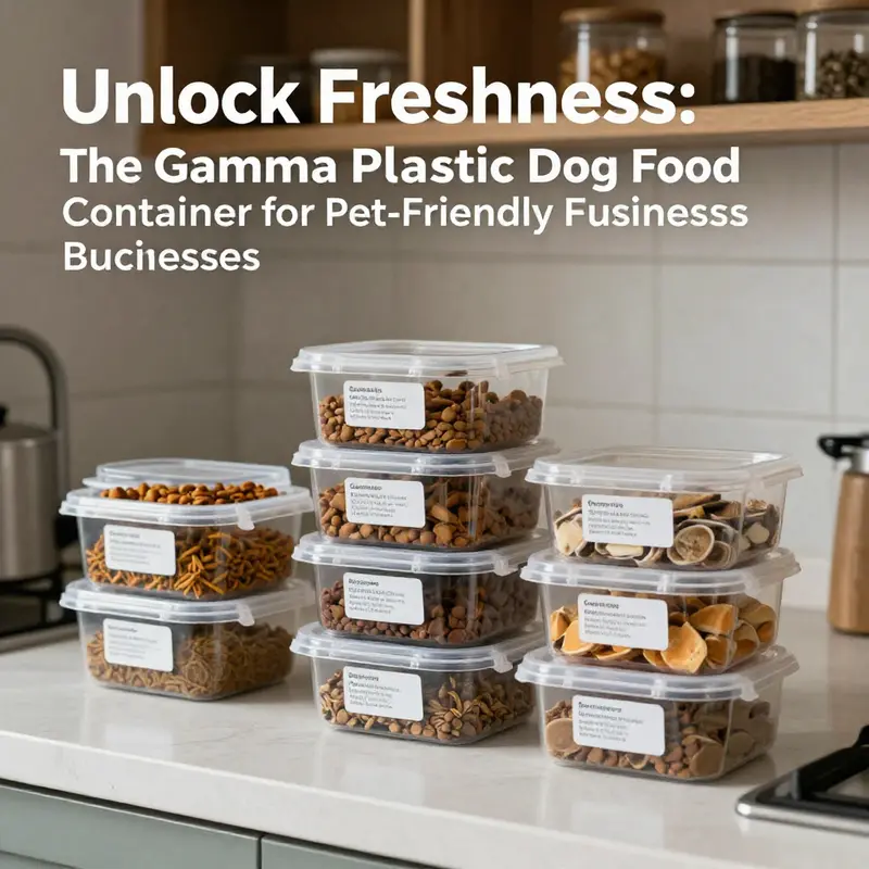 The robust features of the Gamma plastic dog food container reflect its durability and cutting-edge Gamma Seal technology.
