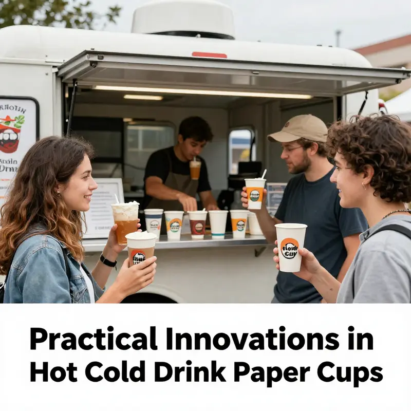 A diverse array of hot cold drink paper cups highlighting new designs and branding possibilities.