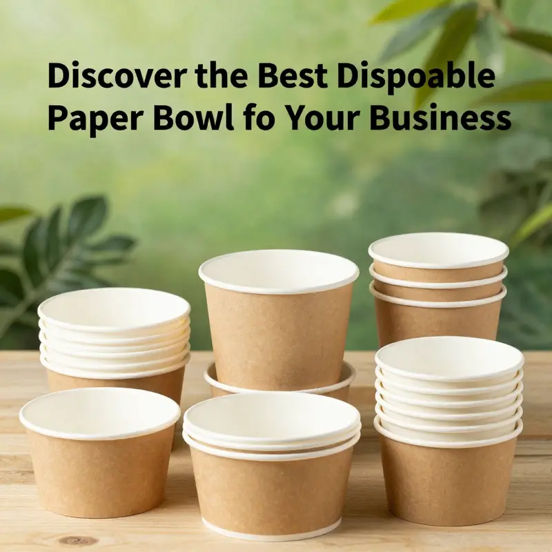 Ebelee’s range of biodegradable paper bowls showcases their commitment to sustainability.