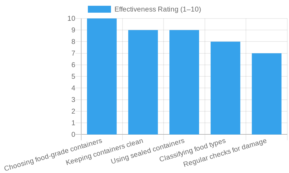 Effectiveness of Storage and Transportation Practices
