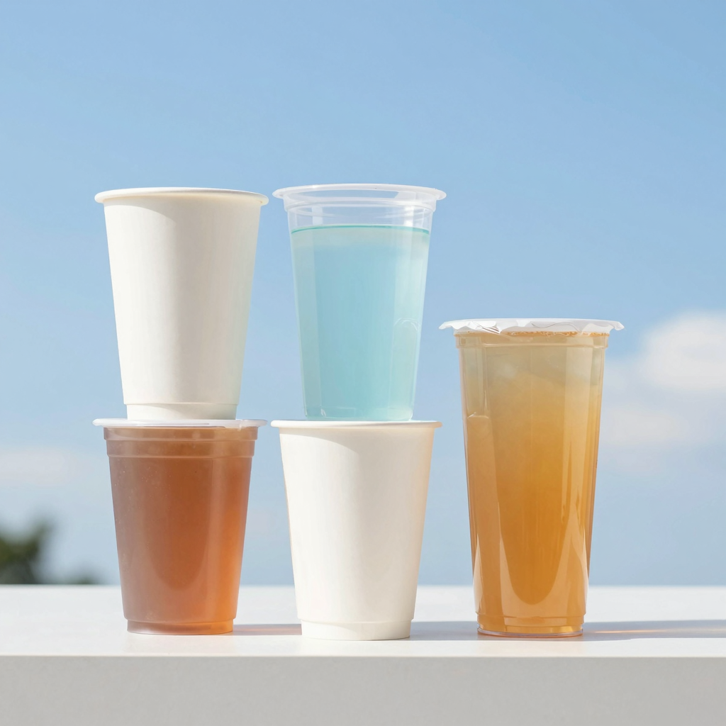 Blue Sky Plastic Disposable Cups